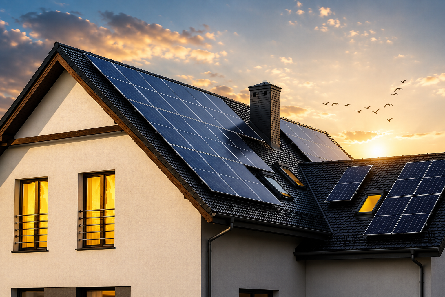 Installation de panneaux solaires