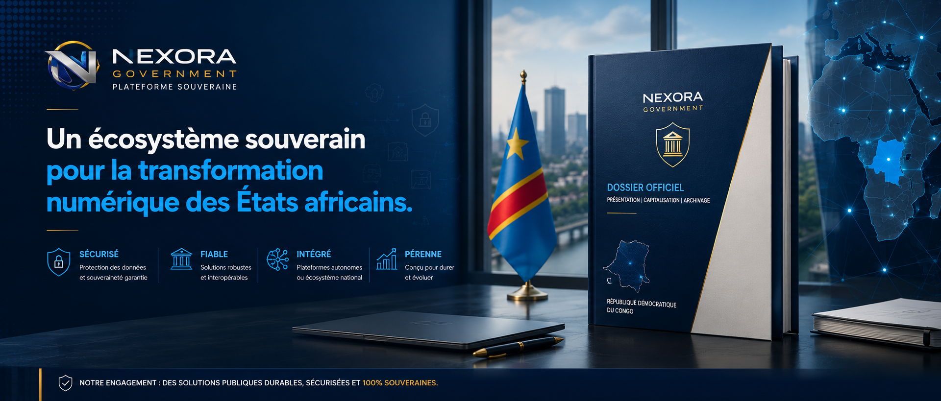 NEXORA Government — écosystème souverain pour la transformation numérique des États africains